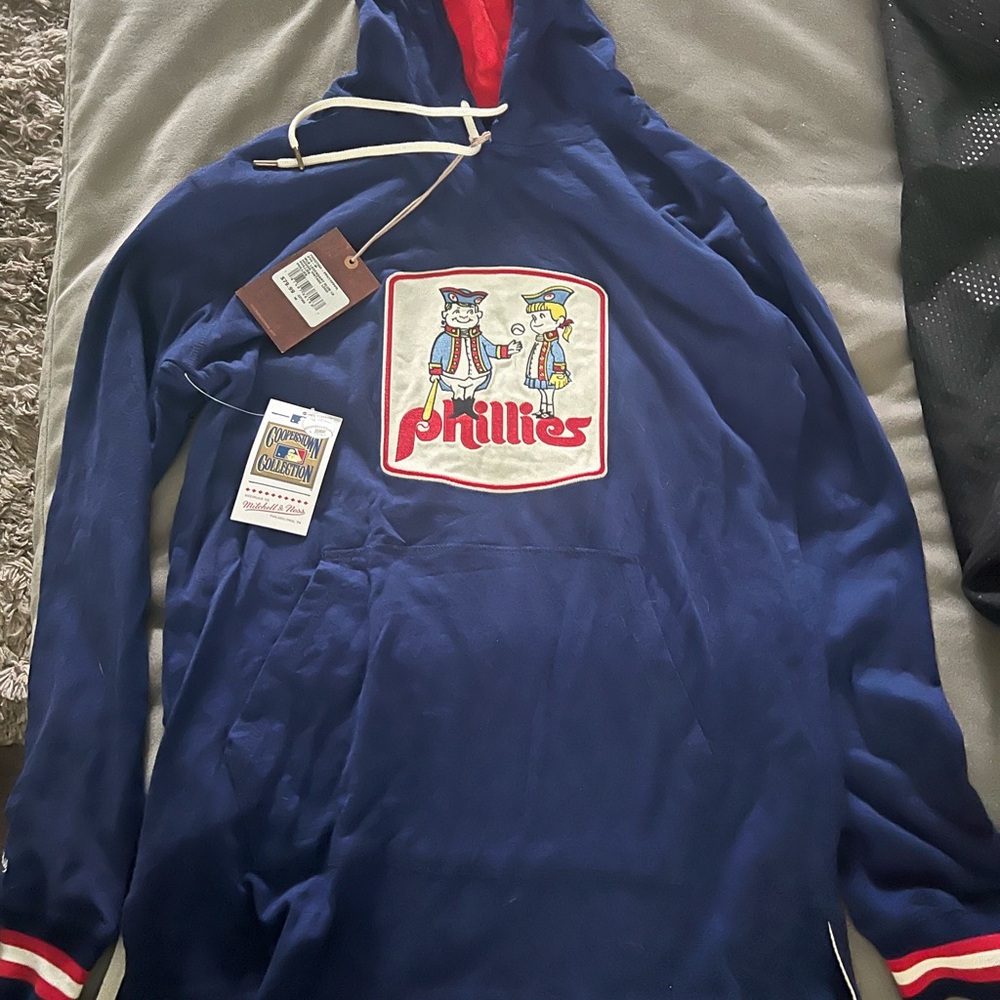 Mitchell & Ness Phillies Navy Hoodie